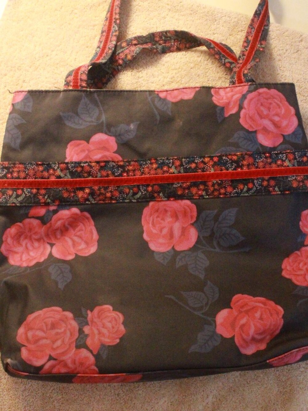 Matilda Jane Pink and Blue Floral Zip Pouch